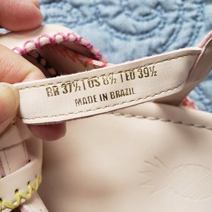 FARM Rio | Shoes | Farm Rio Nude Zigzag Stitch Vegan Leather Cross